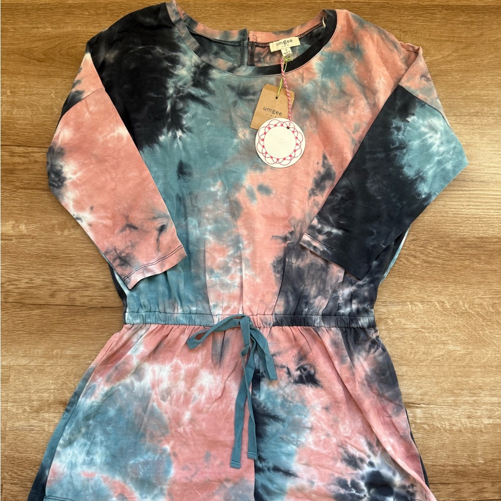 Universal Thread Tie-Dye Dress with Waist Tie